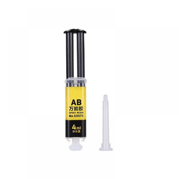 4ML /25L Universal AB Super Glue, Double Syringe Epoxy, Clear Epoxy