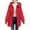 Red, variant on Jacenvly Winter Coats for Women Solid Quilted Jackets Thickening Warmth Long Sleeve Cardigan Drawstring Hoodlies Zip-Up Pocket Jacket Casual Fashion Long Blouse