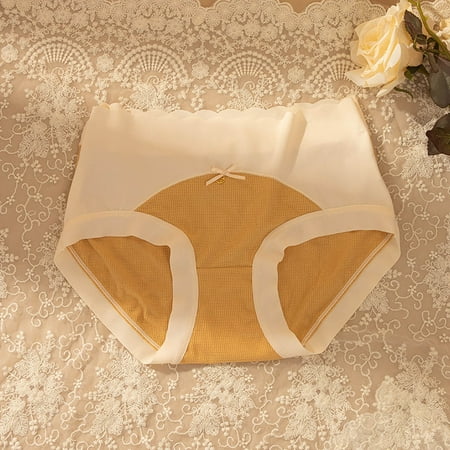 Women Cotton Underwear Seamless Underwear High Waisted No Show Panties Underpants Comfort Waist with Lace Full Coverage Briefs Seamless Thong Shapewear Plus Size V-Waist Shorts Flash Sales for Today