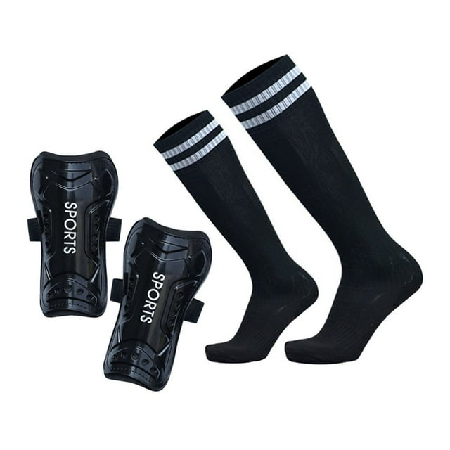 CUITING Youth Soccer Shin Guards with Socks - Impact Resistant Hard Shell - Adjustable Lightweight - Soccer Shin Pads - Protective Gear for Kids and Teens