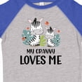 thumbnail image 4 of Inktastic Zebra My Granny Loves Me Boys or Girls Toddler T-Shirt, 4 of 5