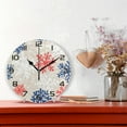 thumbnail image 2 of Dreamtimes Christmas Snowflake Wall Clock, Silent Non Ticking Battery Operated Creative Decorative Round Clock for Kitchen, Living Room, Bathroom, Home School Office, 10 Inch, 2 of 7