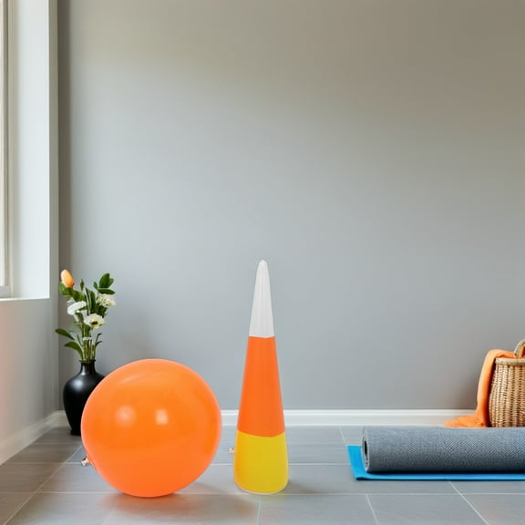 TABLZONE Jumbo Inflatable Bowling Game Set Multi-Color Easy Setup 1Set