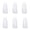 6pcs White, variant on 6Pcs Adjustable Polyester Aprons Unisex Sublimation Blank Solid Color Apron Set with Pockets for Cooking BBQ Chef Waiter Hairdressing Patio Use
