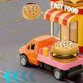thumbnail image 6 of Fasiaou Burger-Themed Toy Car Model with Realistic Design for Children's Play and Gift Giving,Orange, 6 of 6
