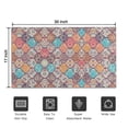 thumbnail image 5 of Bohemian Retro Floral Non-Slip Entryway Door Mat,Boho Indoor Decor Durable Low Plush Door Mat,Washable Welcome Rug for Patio Hallway Home Decor 17x30 Inches, 5 of 6