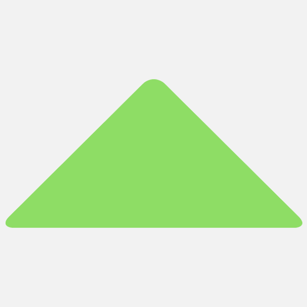 JAM Paper Standard Label Rolls, Triangle, 1 1/4 x 2 1/2, Neon Green, 125 Labels/Roll