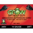 thumbnail image 1 of Grow1 240V Extension Cord 14 Gauge 25', 1 of 1