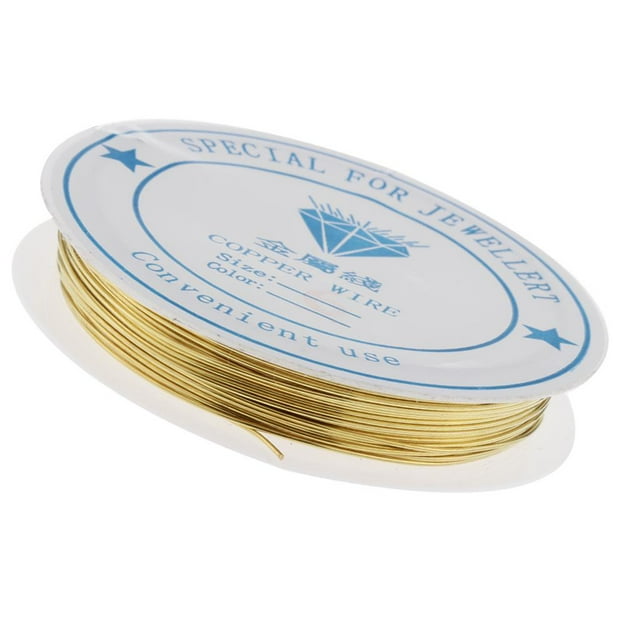 Alambre de cobre de 0,25 mm a 1 mm para bisutería, cuentas y manualidades. 0.6mm