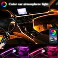 thumbnail image 3 of MesaSe LED Neon Car Interior Atmosphere Light Kit  5-in-1 Vehicle Ambient Lighting with Dashboard & Door Accent Strips  Multi-Color Change with APP Music Control  Water Resistant  12V Plu, 3 of 7