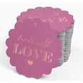thumbnail image 4 of Inkdotpot Real Rose Gold Foil Made With Love Text Tags Favor Hang Paper Tags 50 Pieces, 4 of 6