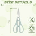 thumbnail image 2 of FACEGA Scissors All Purpose,Pp Handle 7.7" Sewing Scissors for Fabric Cutting,Opening A Bottle Cap Office Scissors,Green, 2 of 7