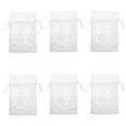 thumbnail image 1 of Miangastore 6Pack Lace Bag Pouch for Celebrations in White Color, 1 of 8