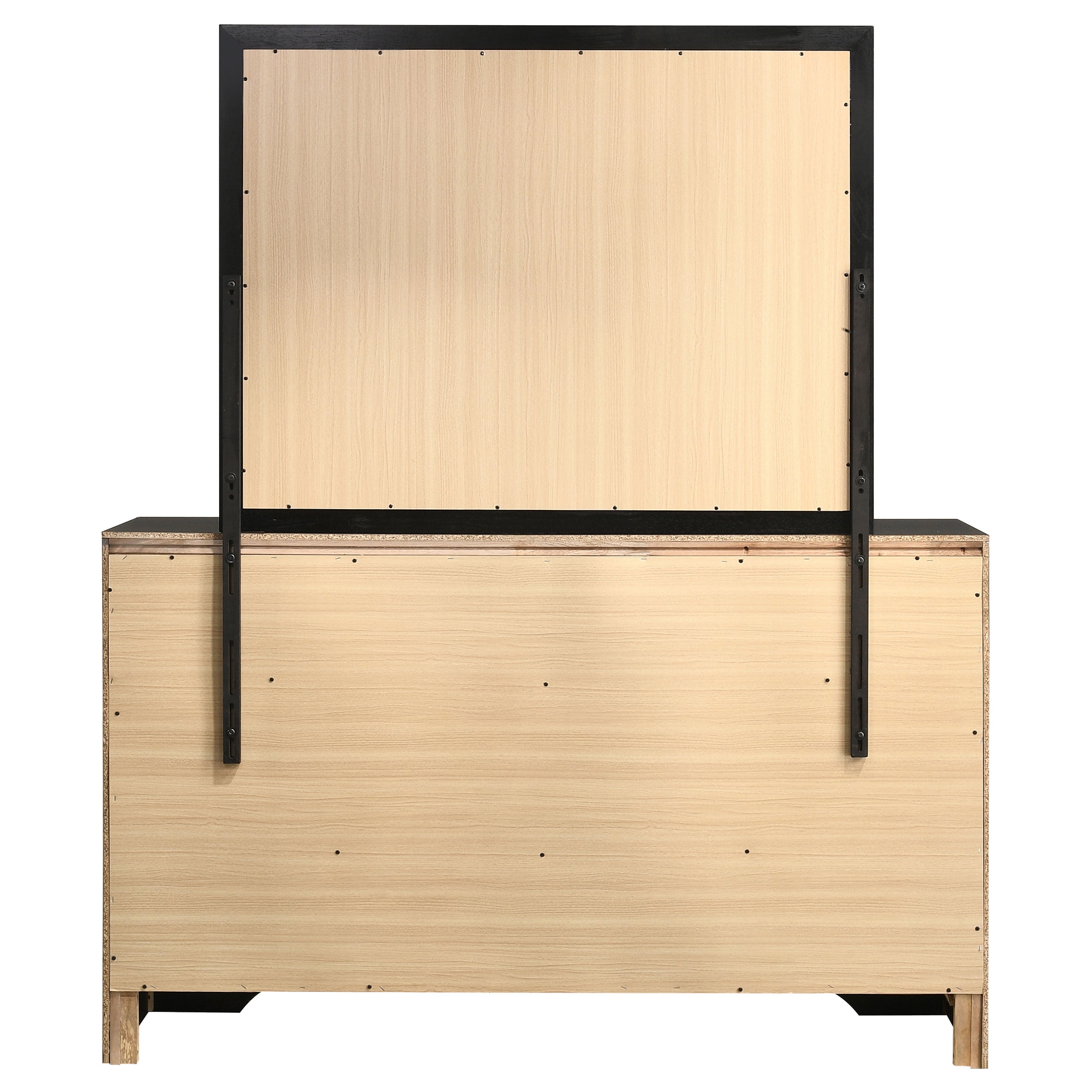 Miranda 9-drawer Dresser with Mirror Black