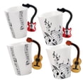 thumbnail image 4 of Tazas de Cafe Perfecl Taza de cerámica Guitarra de madera libertad, 4 of 6