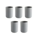 thumbnail image 3 of HOMOBABE 5Pcs Toothbrush Cup Grey Plastic Bathroom Accessories for Home Use, 3 of 8