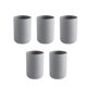 thumbnail image 1 of EeaseMX Taza de cepillo de dientes de baño de 5 piezas Copa de diente de color sólido Parejas Copas de cepillado de dientes simples para baño Gris, 1 of 8