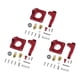 thumbnail image 1 of Extrusión de extrusora izquierda roja de actualización de 3 piezas para Ender 3 pour pour pour pour shamjiam Extrusora MK8 izquierda roja, 1 of 9