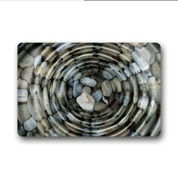 RYLABLUE Beautiful colorful stone Doormat Floor Mats Rugs Outdoors/Indoor Doormat Size 23.6x15.7 inches