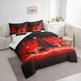thumbnail image 3 of Castle Fairy Teens Christmas Tree 7-Piece Bedding Comforter Set,Sparkling Sequin King Bedding Sets,Santa Claus Deer Ultra Soft Bed Sheets,Luxury Bedroom Decor, 3 of 8