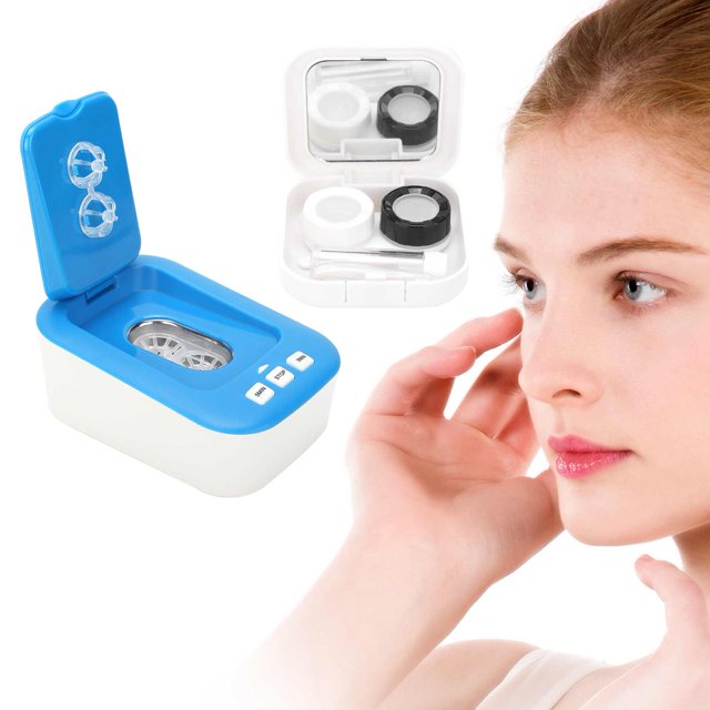Limpiador micro ultrasónico máquina de limpieza de lentes de contacto de acero inoxidable adopta tecnología antifugas limpiador de joyas ultrasónico portátil de 48 kHz de ANGGREK Otros
