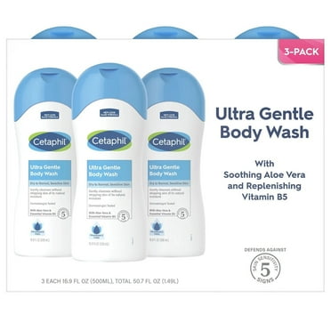 Cetaphil Gentle Body Wash, 16.9 Fluid Ounce (Pack of 3)