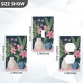 thumbnail image 7 of Yayeee Duplex Wall Plate 1-Gang 4.5"x2.7" Home Receptacle Light Switch Decorative Outlet Cover, Green Floral, 7 of 7