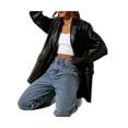 thumbnail image 5 of Womens Coat, Solid Color Tailored Collar Long Sleeve Suit Jacket Single-Breasted Blouse, 5 of 8
