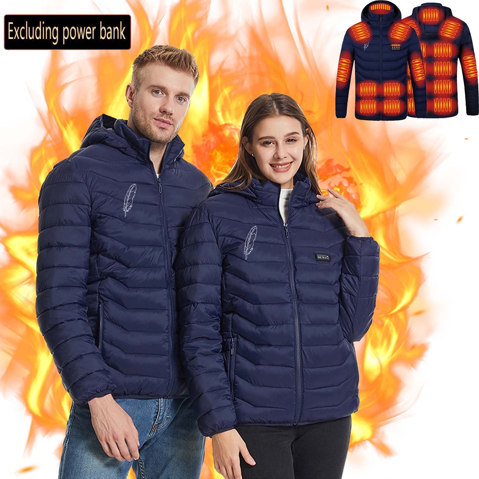 Homme Veste Chauffant Pour Hommes Femmes, 19 Zones De Chauffé Manteau Veste Chauffante