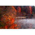 thumbnail image 2 of Hausenflock, Alan 24x17 Black Ornate Wood Framed with Double Matting Museum Art Print Titled - Cold Autumn Morning I, 2 of 4