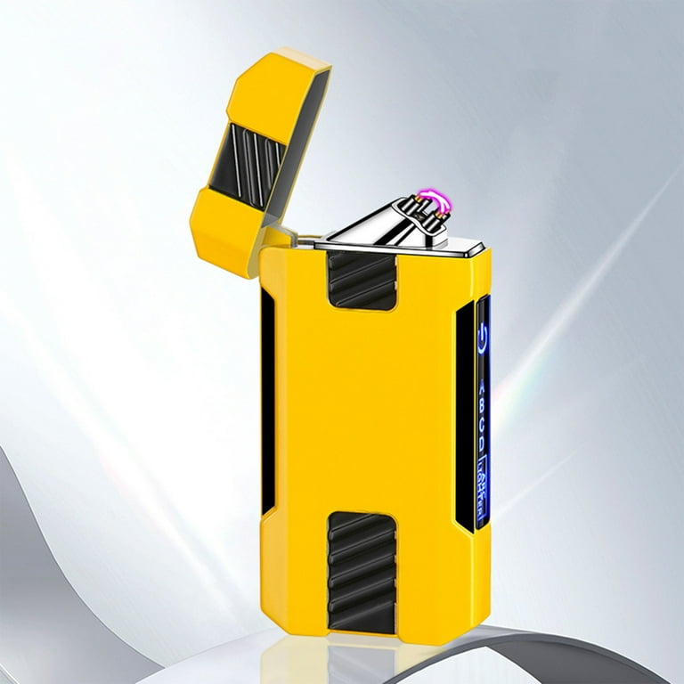 EGYMEN Rechargeable USB Lighter, Windproof Electronic Ignition Lighter,  Portable Camping Cigarette Lighter with Battery Indicator, Mini Pocket  Plasma Lighter for Outdoor Adventures