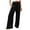 Black-2, variant on Women Linen Palazzo Pants Summer Boho Wide Leg High Waist Casual Lounge Pant Trousers with Pocket
