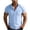 Sky Blue, variant on CAIVO Polo Shirts Men Button Up Short Sleeve Shirts Fashion Casual Business Work With Pocket Lapel Solid Color Classic Fit Golf Tops Stretchy , M