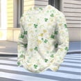 thumbnail image 5 of Ceisia Men's Loose Fit Waffle Knit Sweatshirt - St. Patrick's Day Rainbow Festive Print Green XXXL Gifts, 5 of 5