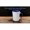 thumbnail image 4 of Ceramic Latte Coffee Mugs by Albany 13 oz. Set of 10, Bulk Pack - Perfect for Coffee, Tea, Espresso, Hot Cocoa, Other Beverages - Cobalt Blue, 4 of 5