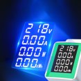 thumbnail image 2 of Risegun Voltímetro Amperímetro, Probador De Corriente De Voltaje Digital Multifunción, para Mantenimiento Electrónico, Medición De Circuito Doméstico (AC 50‑300V 100A), 2 of 5