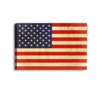 DECORARTS - American Flag Wall Art. Giclee Canvas Prints for Home Wall Decor 36x24