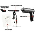 thumbnail image 5 of Aspirador de mano inalámbrico para coche 6000Pa Potente aspirador inalámbrico de mano Aspirador portátil con potencia recargable de 120W, 5 of 5