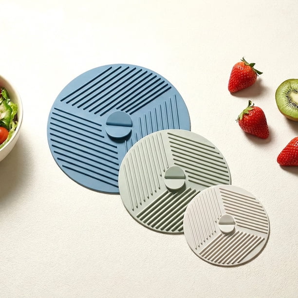 Agarradores de olla resistente al calor para esterilla de silicona para trivet – almohadillas multifuncional antideslizantes, tapa para ollas, abridor de tarros, encimera, 3 tamaños