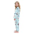 thumbnail image 4 of Fluffy Pajamas Set Fuzzy Winter Warm Pj Sets Pullover Tops and Long Pants Sailfish and Coral Reef Pattern X-Small, 4 of 8