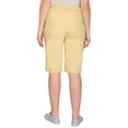 thumbnail image 3 of Turtle Bay New York Women’s Pull-On Stretch Lightweight Twill Bermuda Shorts – Elastic Waist, Knee-Length, With Pockets (Plus Sizes), 3 of 7