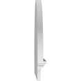 thumbnail image 4 of Ekena Millwork 38"W x 25-3/4"H x 2-3/4"P Half Round 3 Spoke Architectural Grade PVC Combination Pediment, 4 of 7