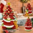 thumbnail image 4 of ToyKingdee Christmas Decorations - Lighted Up Gnomes Ceramic Christmas Tree - Small Mini Prelit Xmas Holiday Decor for Tabletop Home Room Table Fireplace Office, 4 of 8