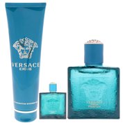 Versace Versace Eros , 3 Pc Gift Set 3.4oz Parfum Spray, 0.17oz Parfum Spray (Mini), 5oz Shower Gel