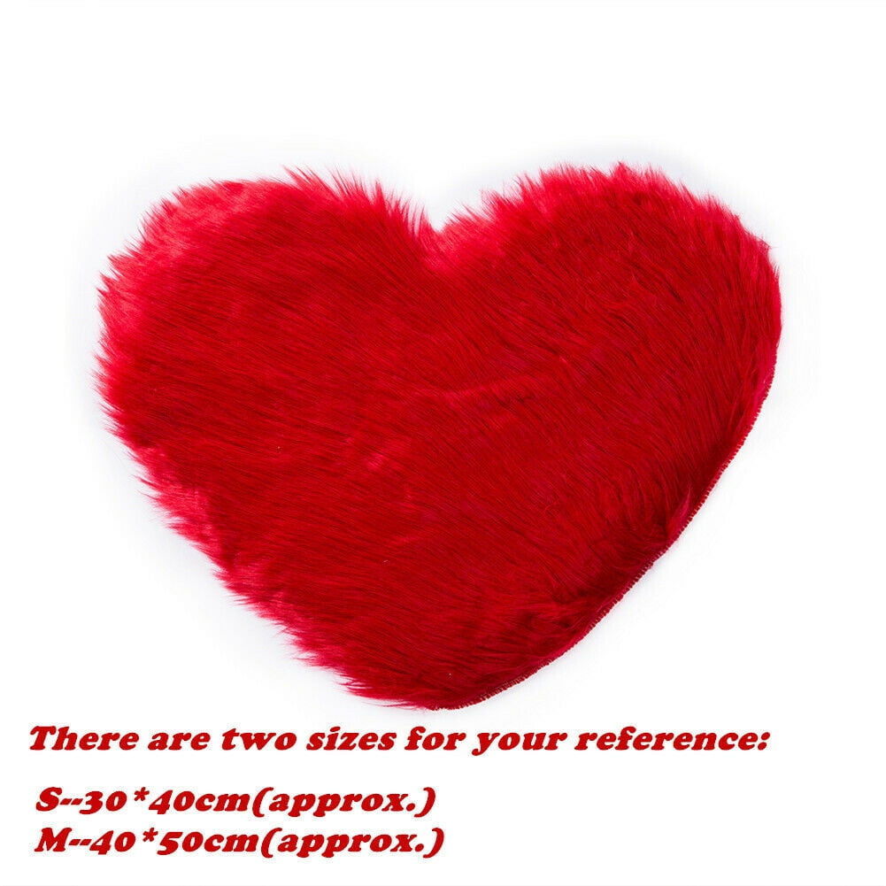 Red Heart Valentine Non-slip Yoga Mat Room Floor Crawling Round Carpet Area Rugs