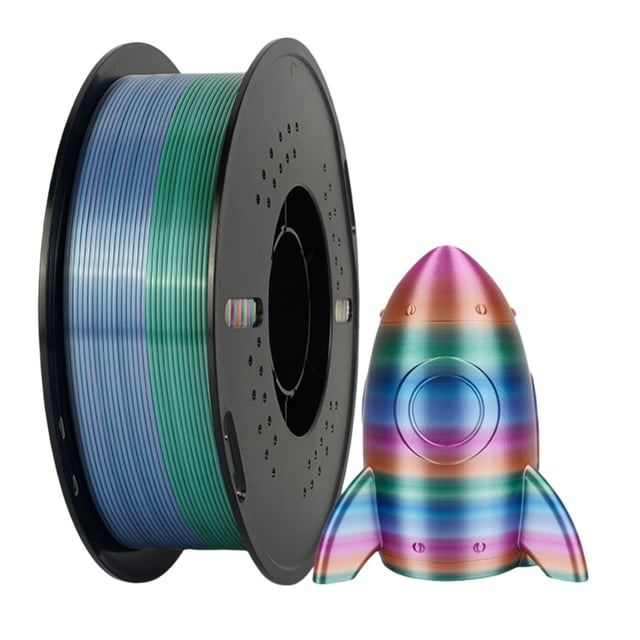 For 3D Printing for Pla Filament Silk for Rainbow Ombre 1.75Mm for Fdm Series Printer A