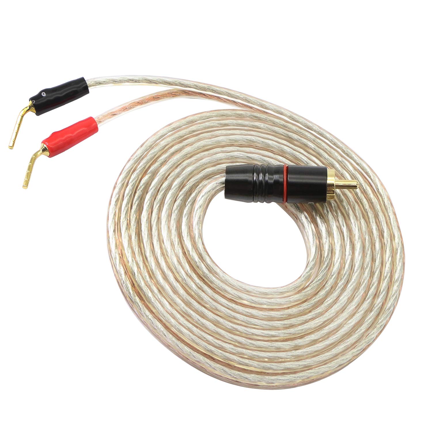 RCA to Banana Pin Type Plug Speaker 