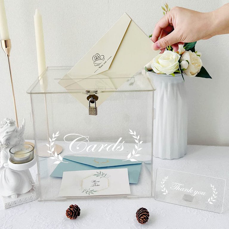Wedding Card Box Money Holder Gift Card Boxes, Large Card Box For