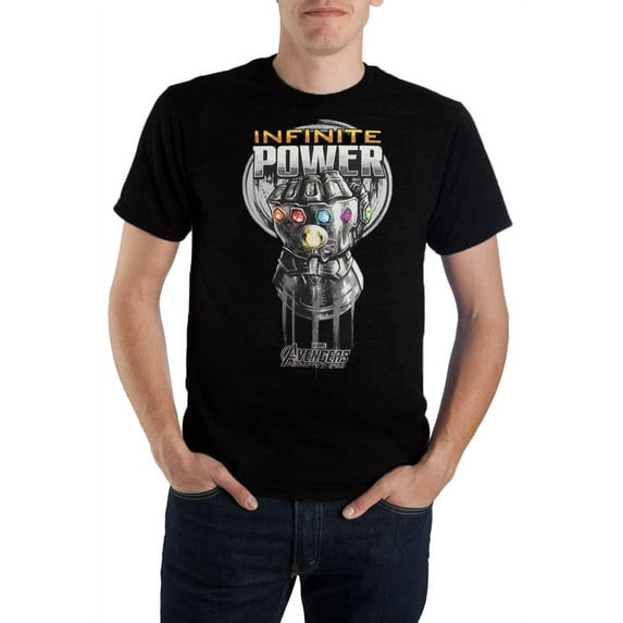Marvel The Avengers Infinity War Infinite Power Gauntlet Men's T-shirt (Small)