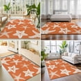 thumbnail image 4 of Area Rugs 2.7'x5', Orange Starfish Coastal Carpet Runner Indoor Outdoor Rugs Home Decor Aesthetic, Nautical Summer Ocean Abstract Art Non Slip Mats Washable Accent Rug for Living Room Bedroom, 4 of 8